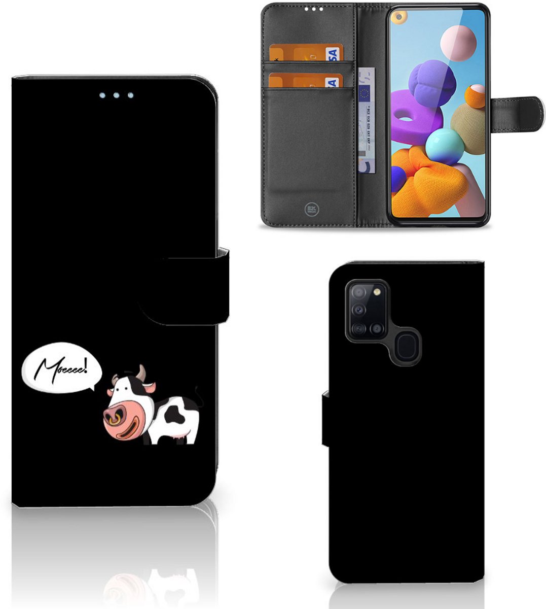 Samsung Galaxy A21s Leuk Hoesje Cow