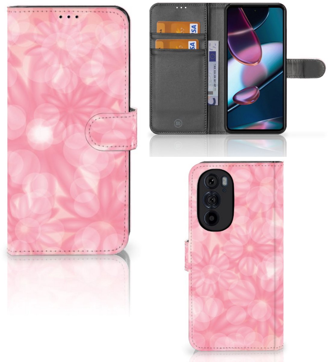 Motorola Edge 30 Pro Hoesje Spring Flowers