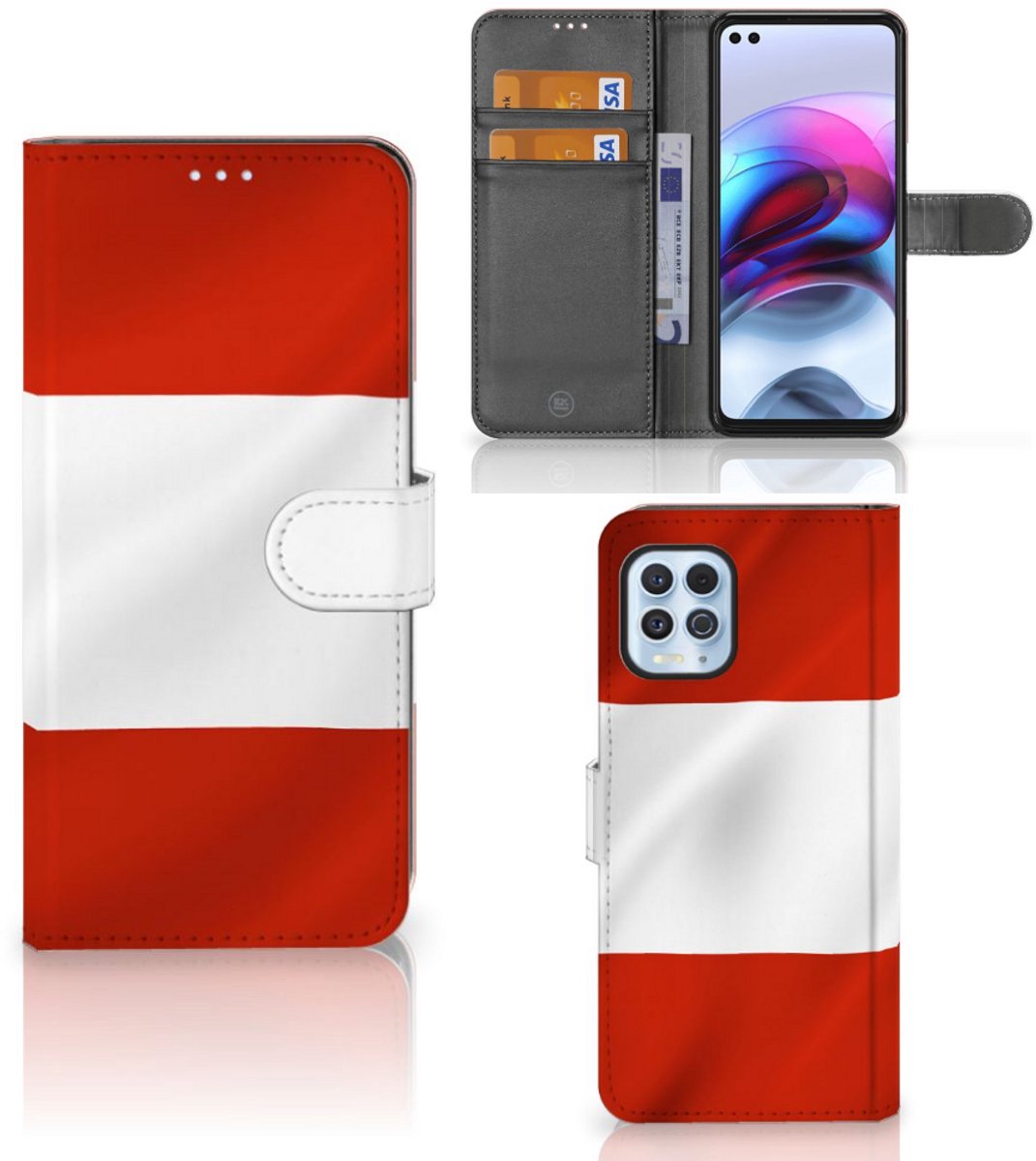 Motorola Moto G100 Bookstyle Case Oostenrijk