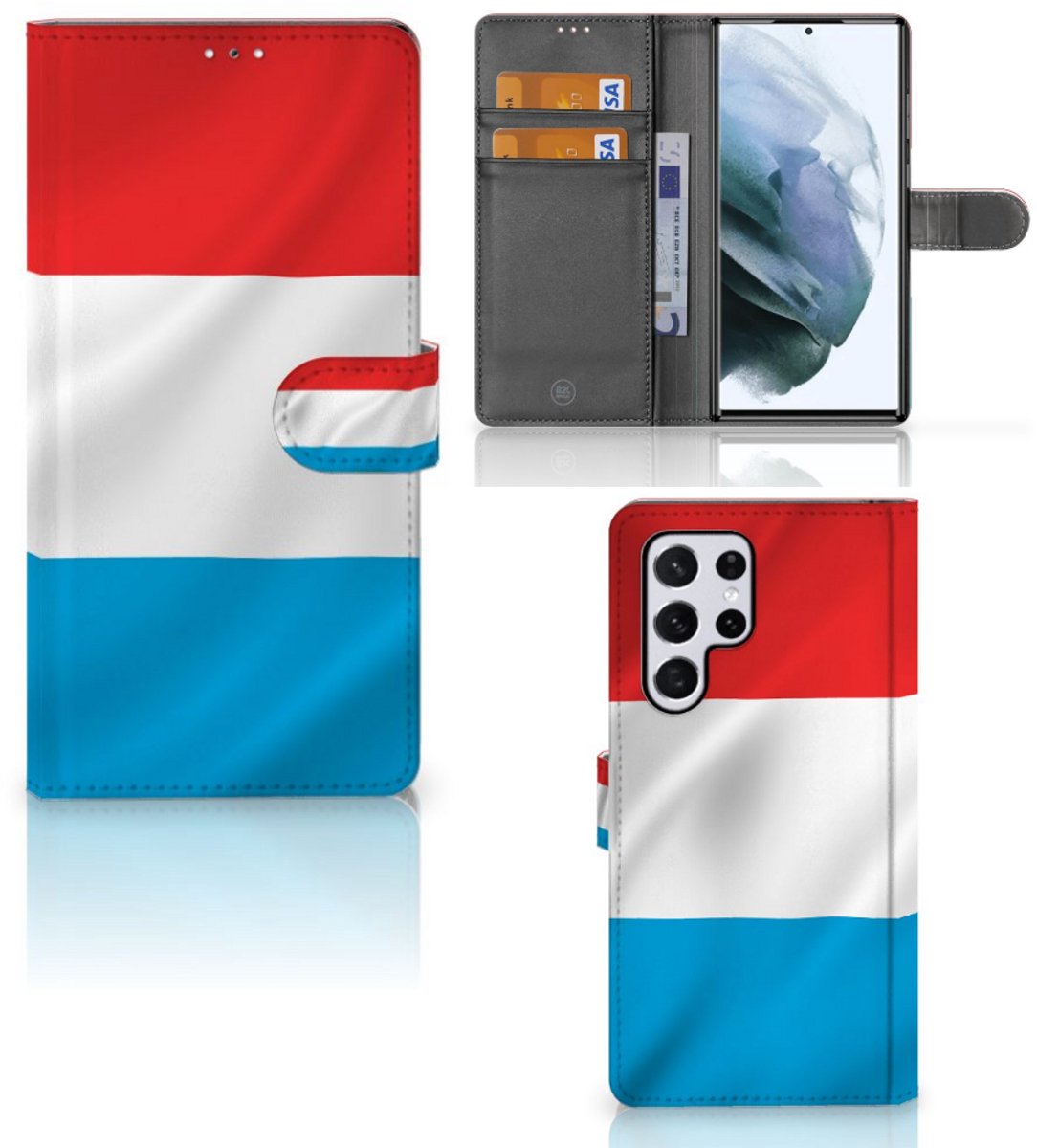 Samsung Galaxy S22 Ultra Bookstyle Case Luxemburg