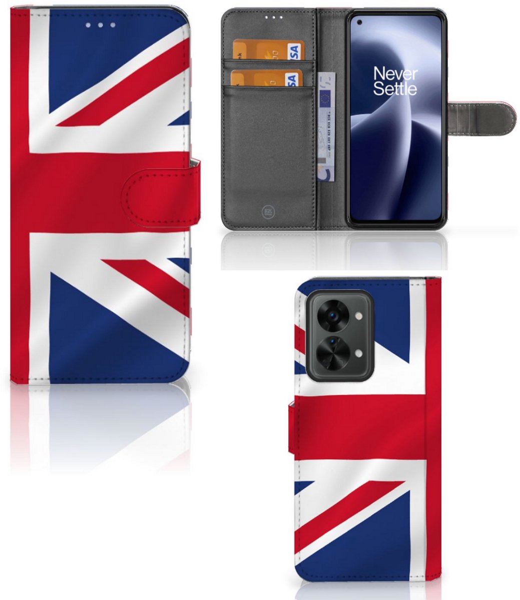 OnePlus Nord 2T Bookstyle Case Groot-Brittannië