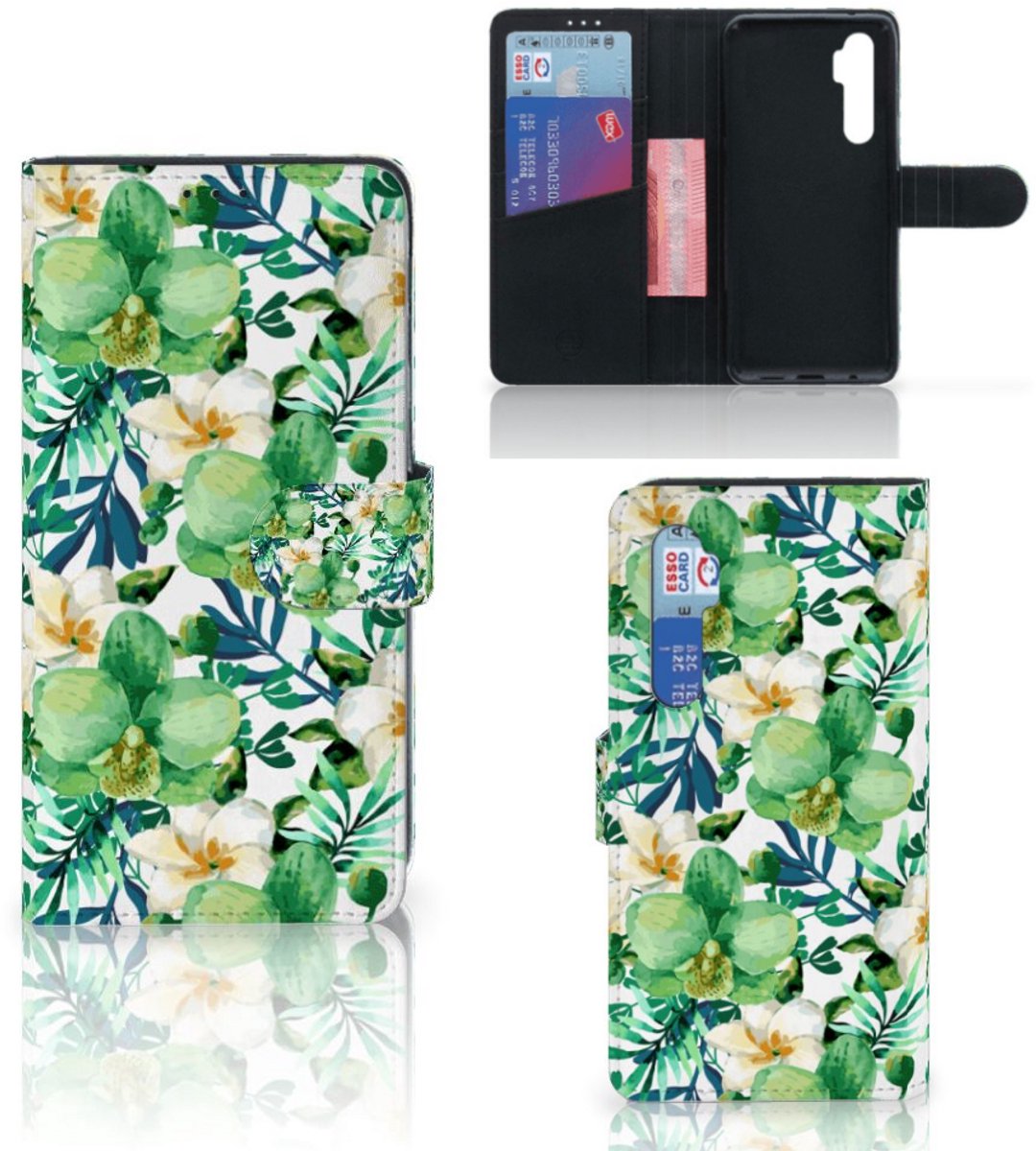 Xiaomi Mi Note 10 Lite Hoesje Orchidee Groen