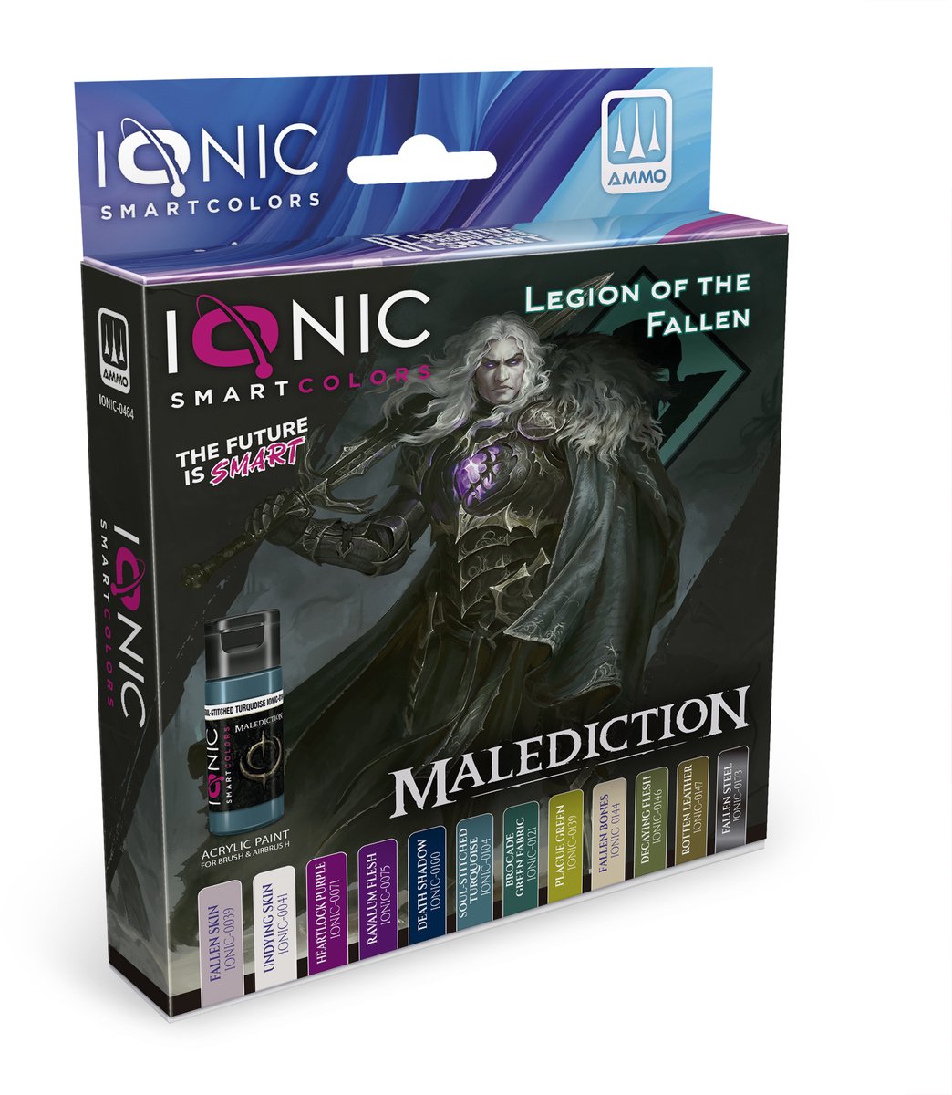 AMMO by Mig Jimenez Hobbyverf Acrylverf - MIG IO0464 Ionic Smart Colors - Malediction Legion of the Fallen Kleurenset - Acryl Set 12x20ml Verf set - 12x 20 ml