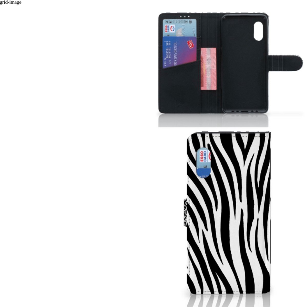 Samsung Xcover Pro Telefoonhoesje met Pasjes Zebra