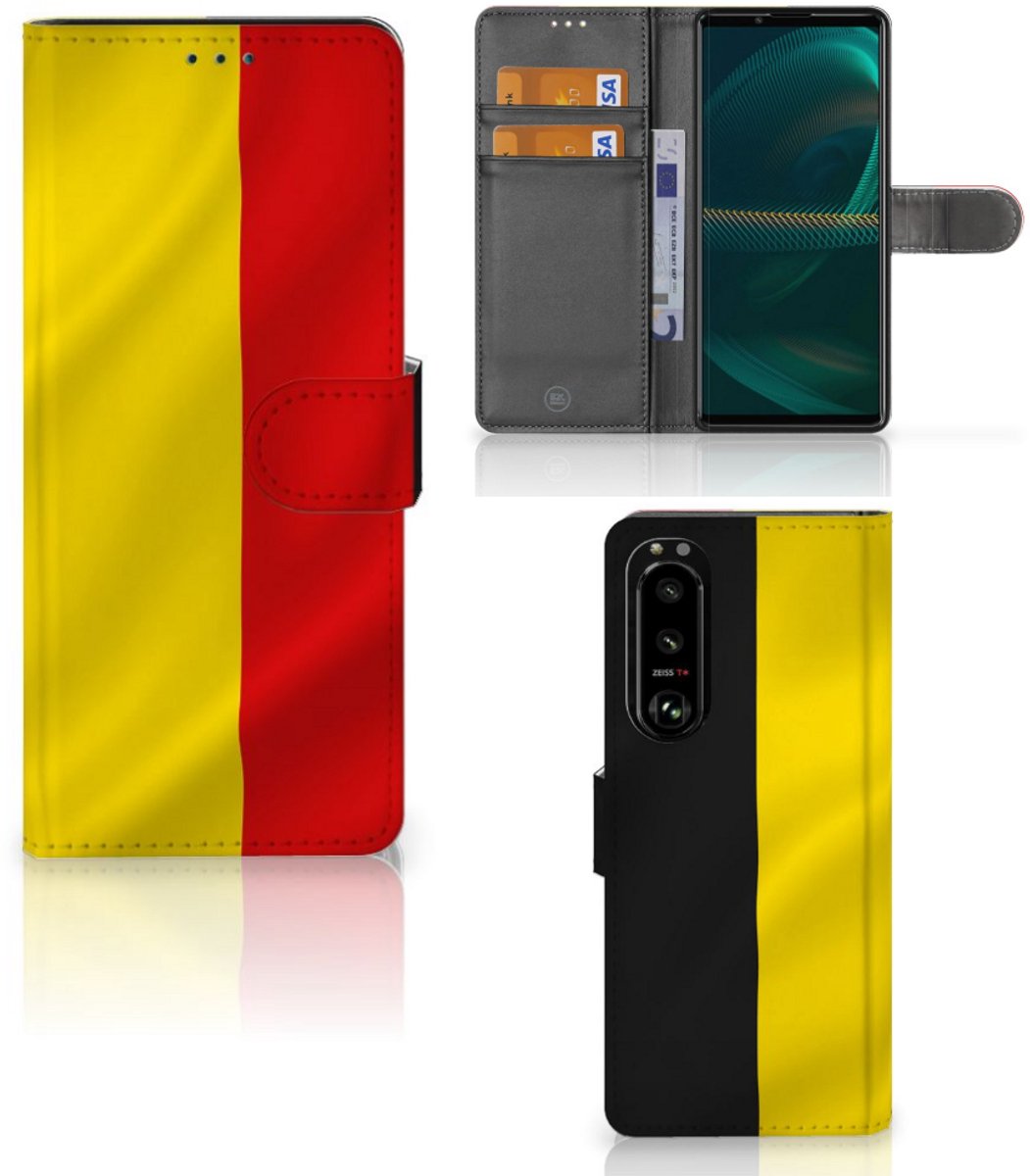 Sony Xperia 5III Bookstyle Case Belgische Vlag