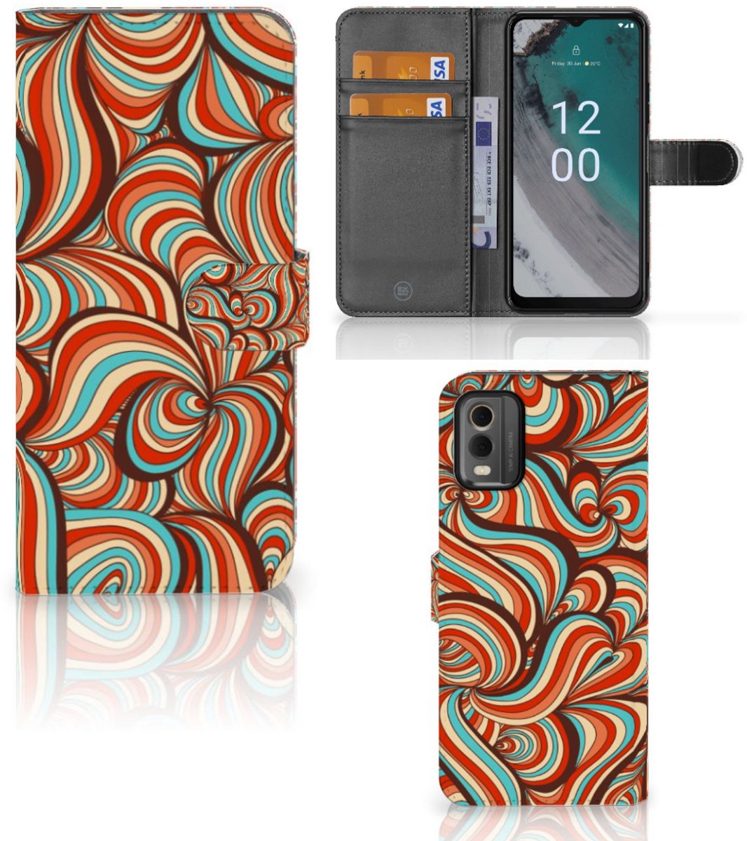 Nokia C32 Hoesje Retro