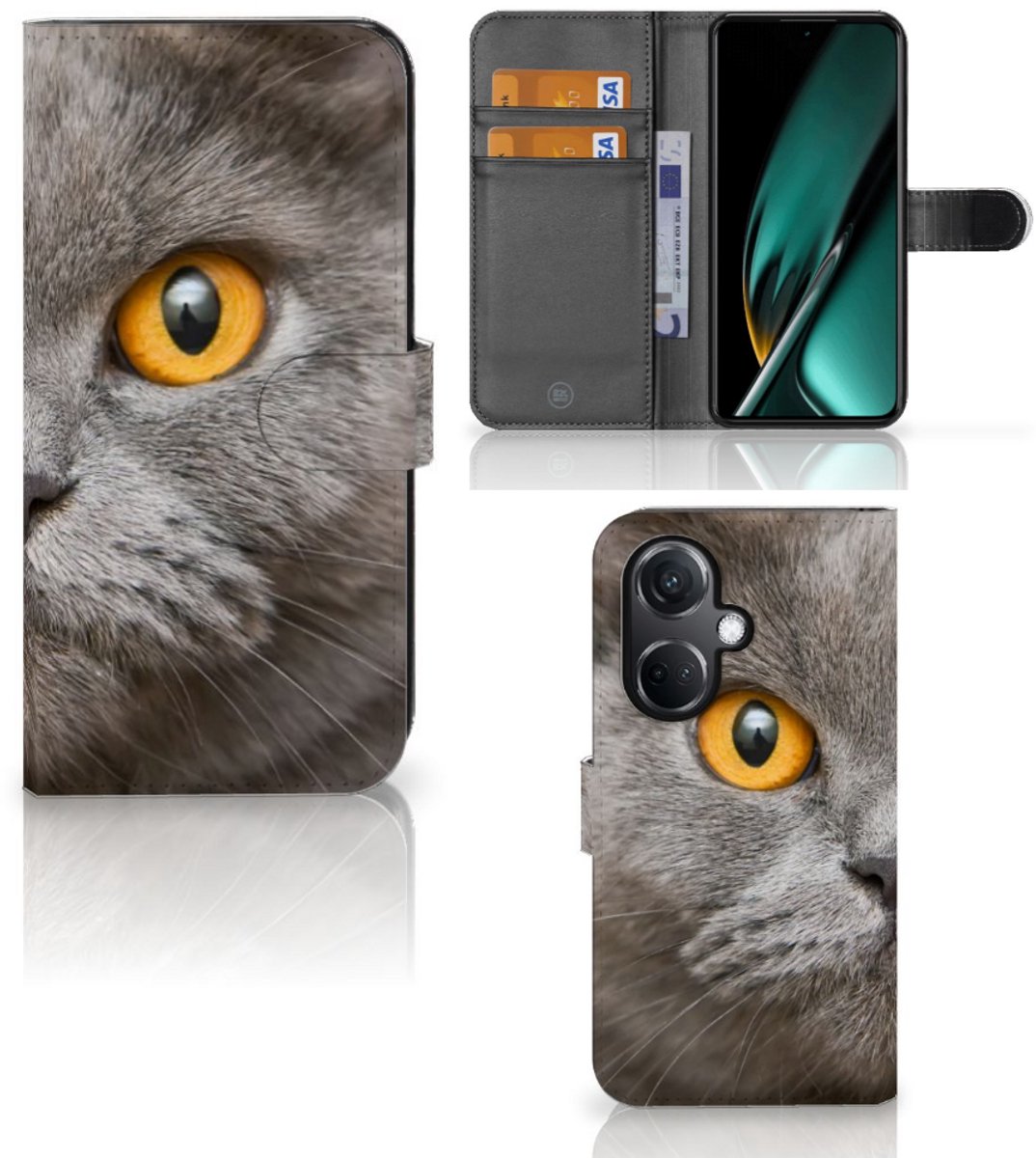 Telefoonhoesje met Pasjes OnePlus Nord CE 3 Britse Korthaar