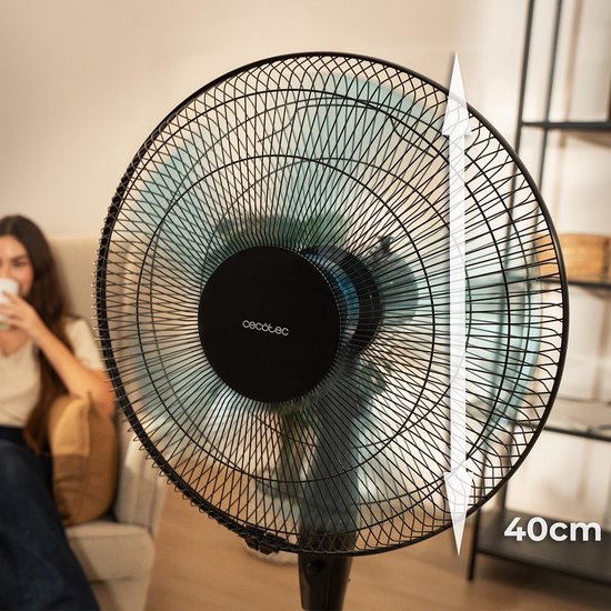 Staande Ventilator - Vloer Ventilator - Zomerse Koelte - 5 Vleugels - 40cm Diameter - Wit — afbeelding 3