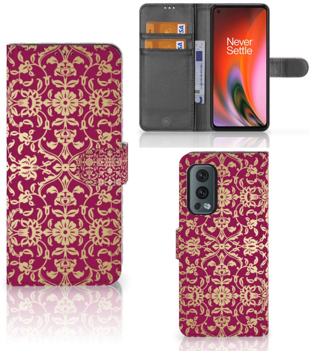 Wallet Case OnePlus Nord 2 5G Barok Pink
