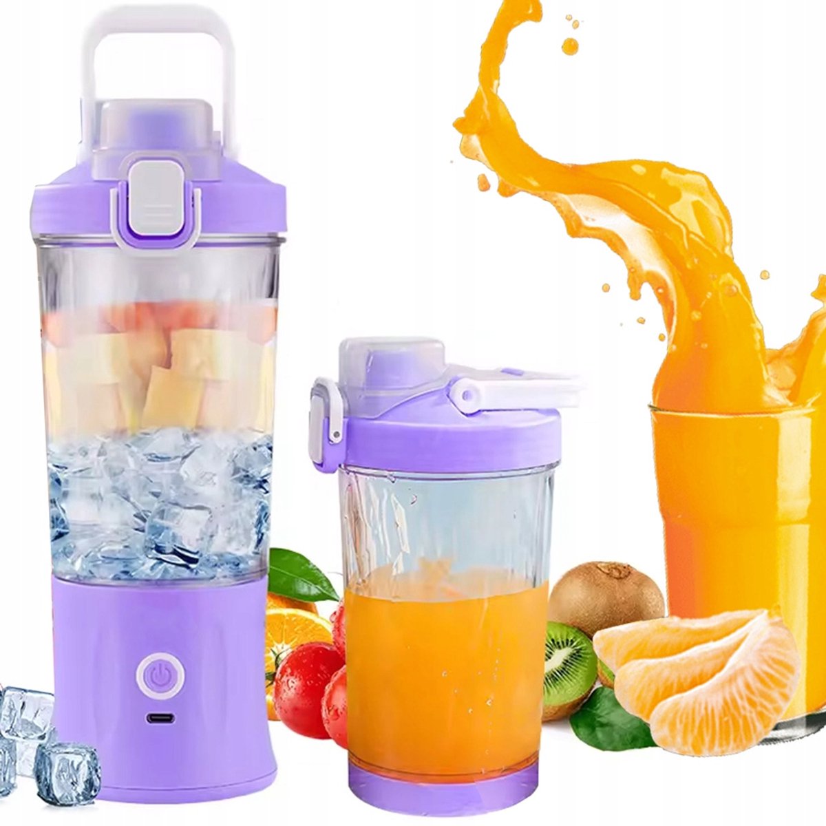 Pingyang Rongrong Serie - Draagbare Blender - USB Oplaadbaar - IJs Crusher - 600ml