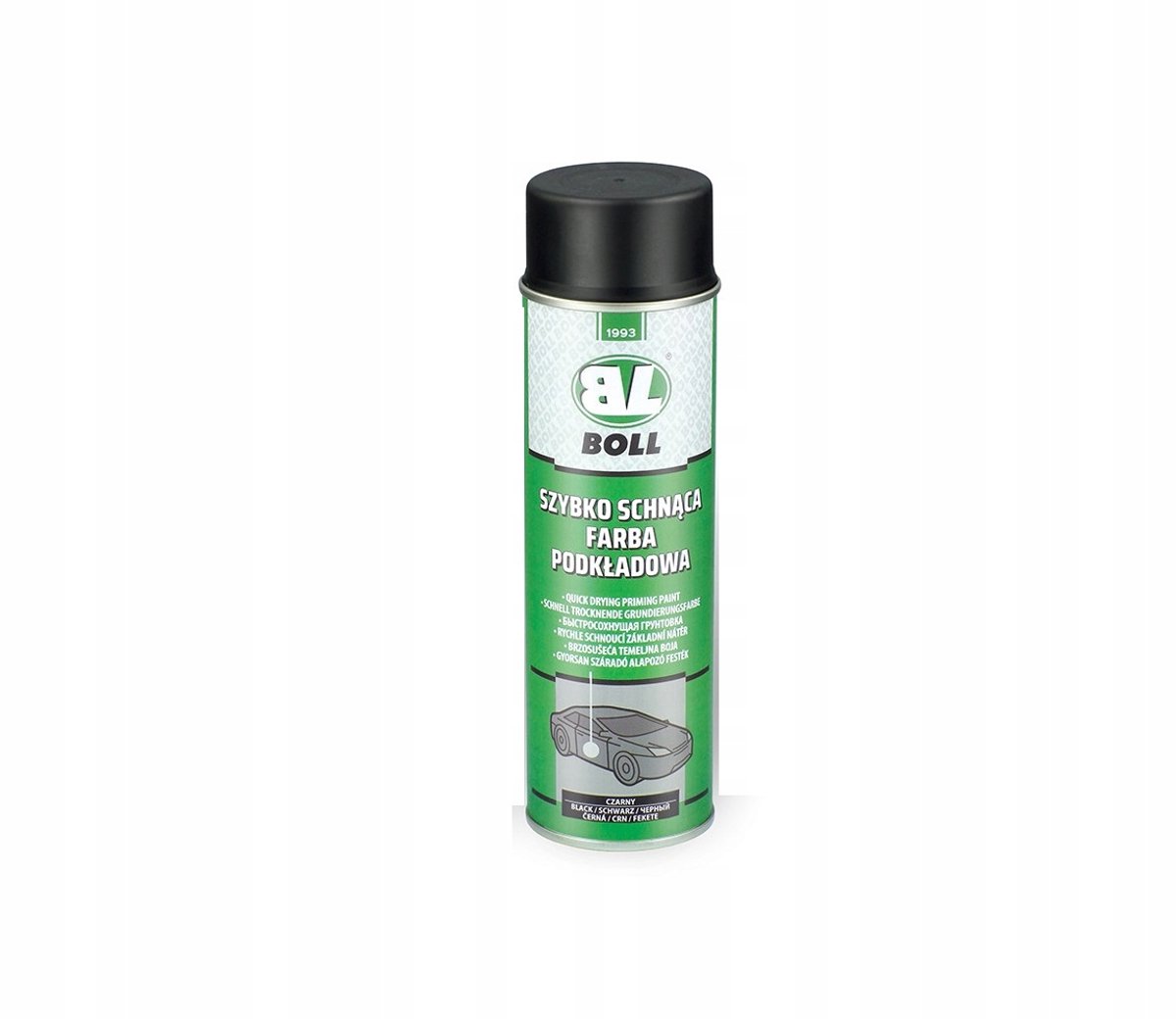 Boll Serie - Acrylprimer Spray - 500ml - Zwart - Sneldrogend