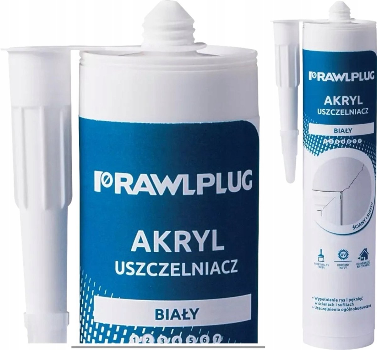 Rawlplug Serie - Acryl afdichtmiddel - Wit - 300ml - Decoratie en Renovatie