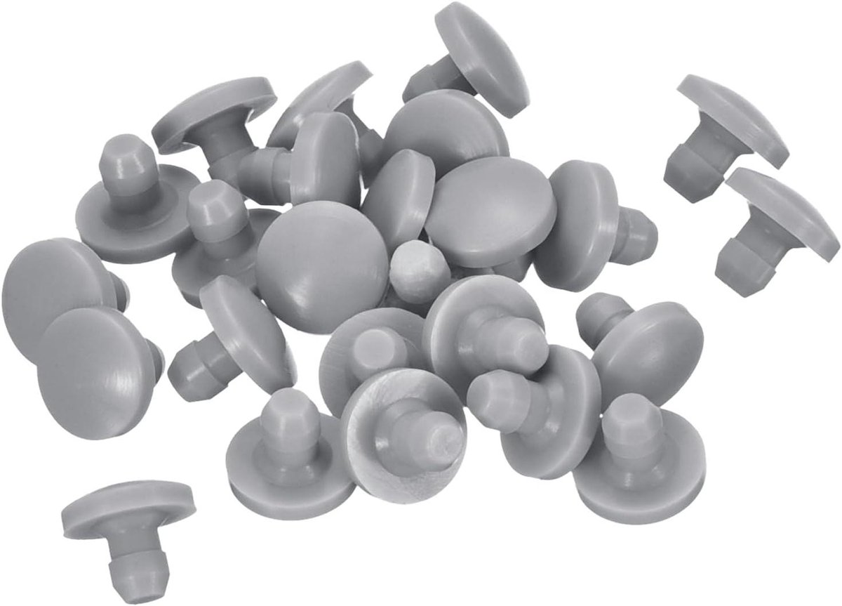Siliconen Stoppen - Rubberen Pluggen - Gaten Afdichten - Waterdicht Ontwerp - 2.5-3 mm - Grijs