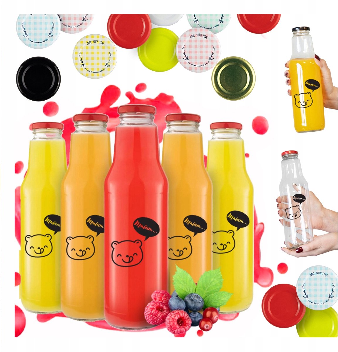 Bimberek - Drinkfles - 750ml - Glas - KUBUŚ