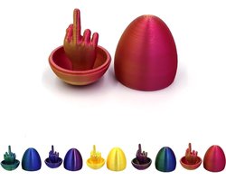 Middle Finger Easter Egg, Adult Easter Gift, Flip Off Your Love Ones, Best Easter Gift, Funny Gag Gift Idea(Blue-green Gradient)
