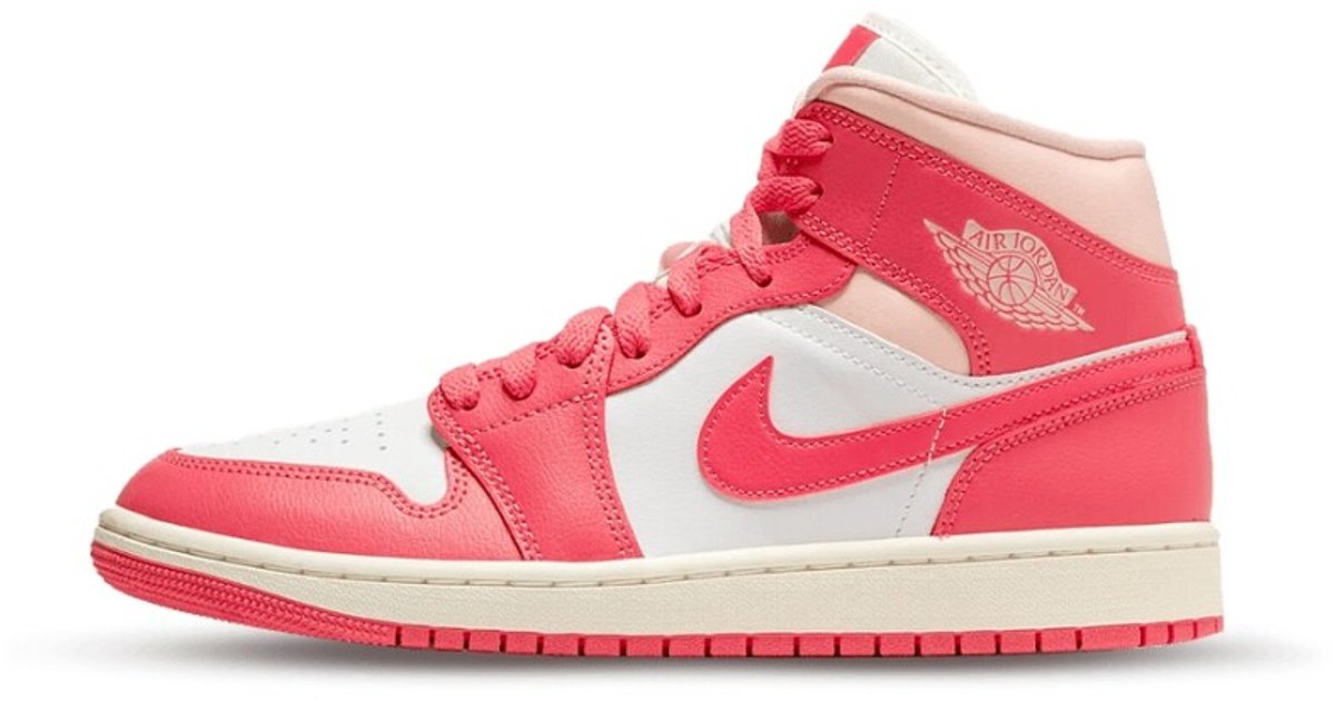 Nike Air Jordan 1 Mid Strawberries and Women’s Sneakers Unisex 186 Kleur Als Op Foto