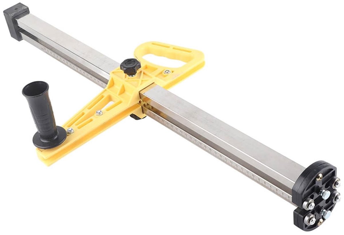 Cosensi- Gipsplaatsnijder met dubbele messen - Roestvrij Staal - Instelbare Snijplank 20-600 mm - Handbediening - Snijgereedschap - Scherpe Kunstmessen