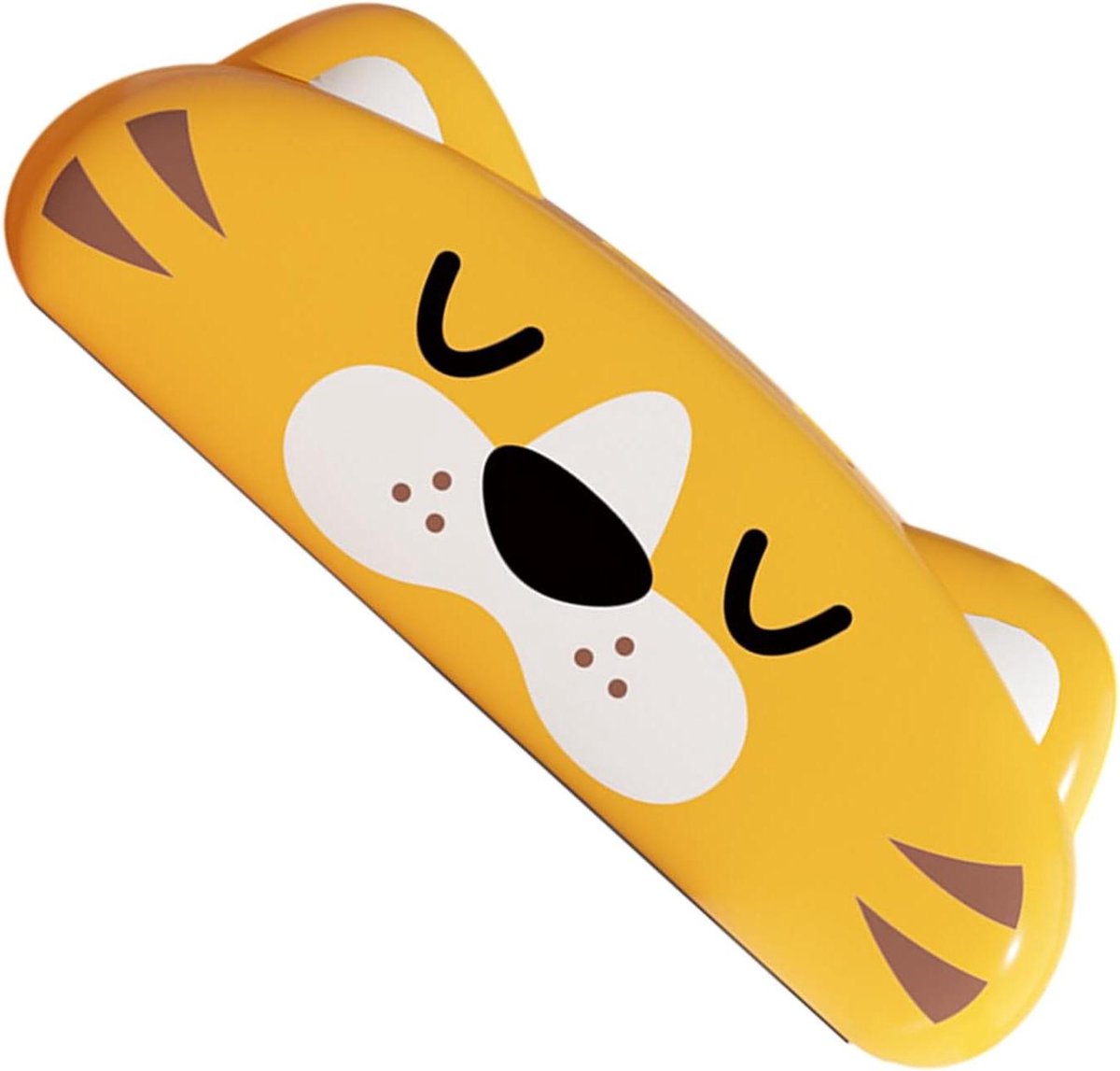 Mondharmonica Kinderen - Muziekinstrument Speelgoed - Muziek Leren - Leuk Dierenmotief - 16 cm - Geel