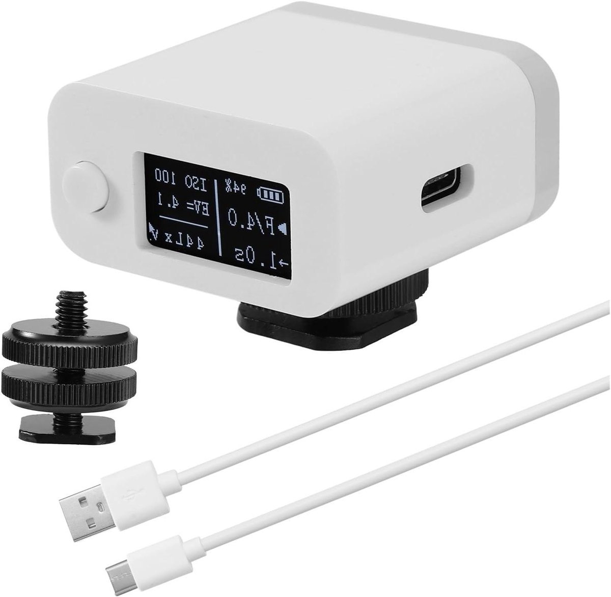 Lichtmeter Camera Set - Fotometer Reflectie Meter - Fotografie Belichting Meten - Reflectie en Incident Meting - 10 Gram - Zwart