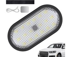 Car Interior Ceiling Roof Lights - USB Rechargeable LED Dome Lamp, 6 Color Ambient Lighting System, Magnetic Install Touch Control Design, Energy Efficient Night Illumination Device | Vehicle Interior