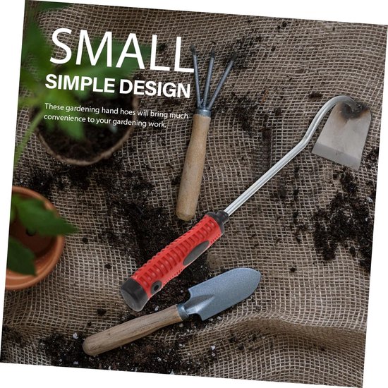 Hand Schoffel - Tuin Wieden Schep - Onkruid Verwijderen - Ergonomisch Handvat - 365 cm Lengte - Rood van Merkloos	 — afbeelding 2