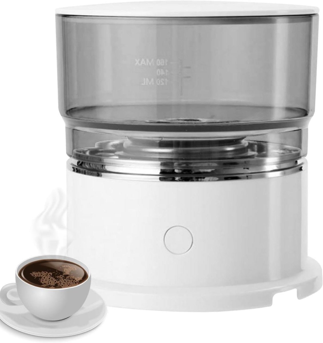 Koffiezetapparaat - Koffie maker - Warme en ijskoffie - Single serve - 180 Gram - Zwart