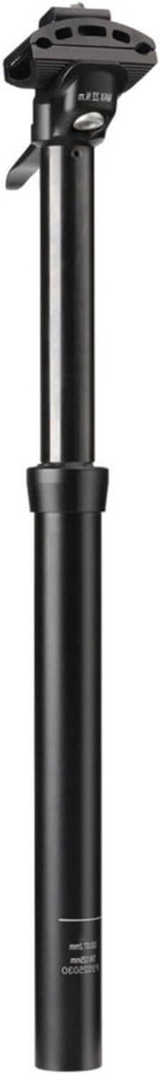 Hydraulische zadelpen - Verstelbare zadelpen - Fietscomfort verhogen - Handbediende hoogteverstelling - 420 mm lengte - Zwart