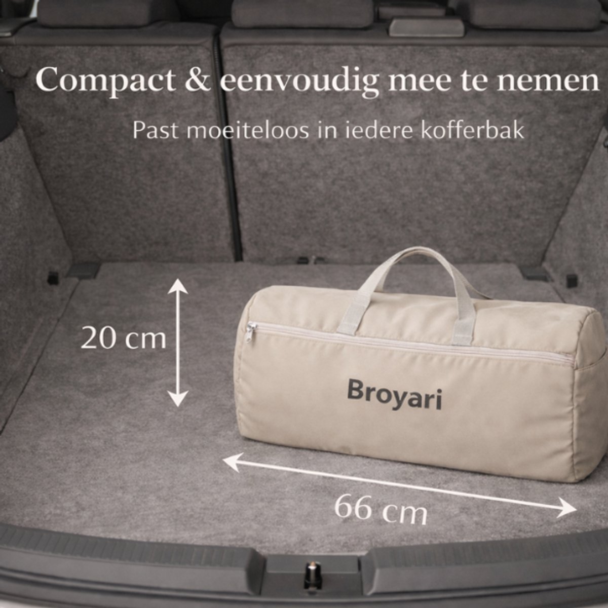 Broyari® Grondbox Baby 180x180 cm – Extra Grote Speelruimte – Binnen 2 Seconden Inklapbaar – Inclusief Speelmat & 50 Speelballen – Opvouwbare Speelbox – Grondbox XL - Beige – foto 8