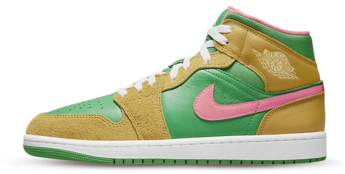 Nike Air Jordan 1 Mid Watermelon Sneakers Unisex Groen