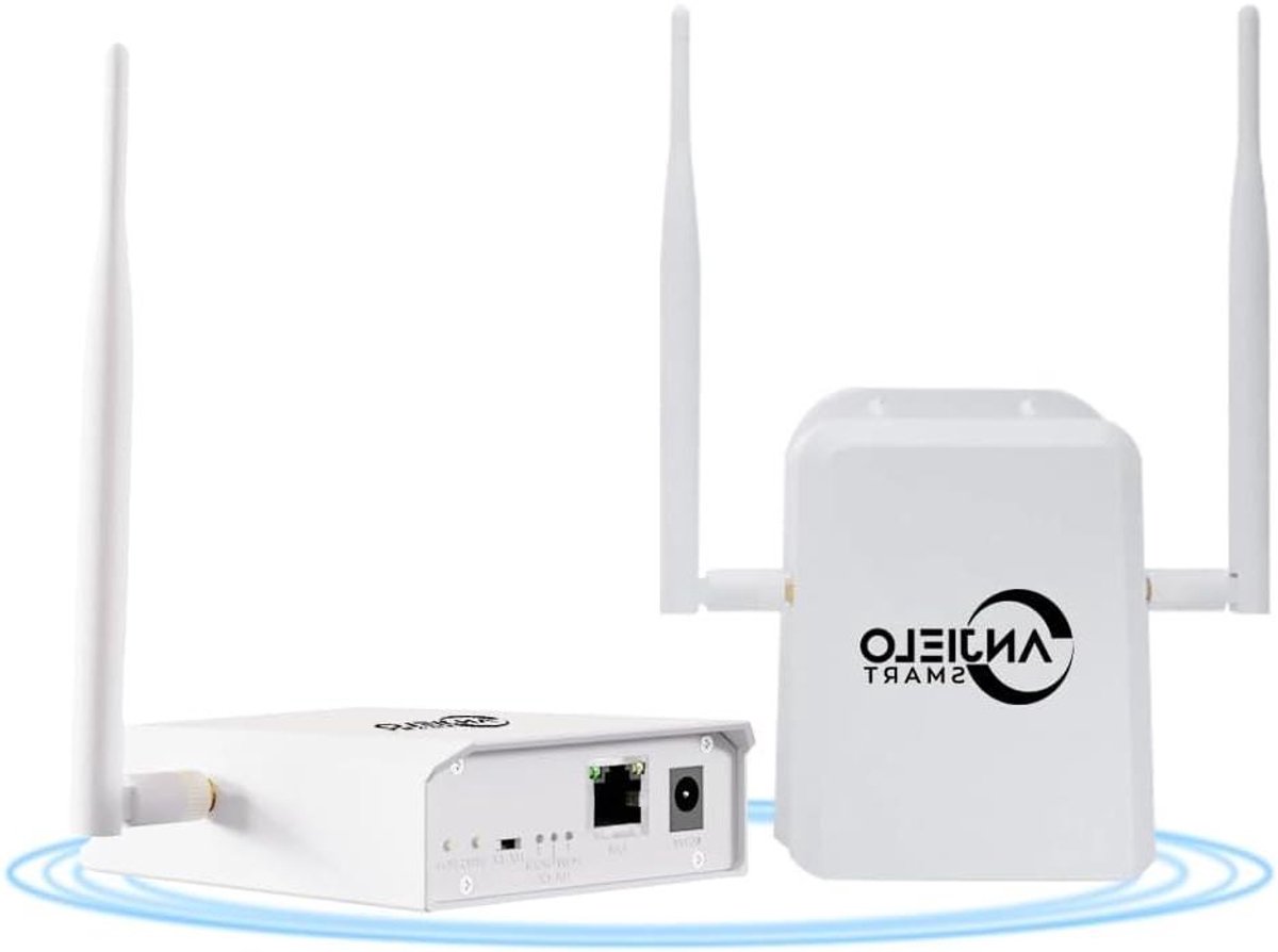 Draadloze WiFi Bridge - WiFi Extender - Netwerk Uitbreiden - Dubbel Band 1KM - 914 meter - Wit