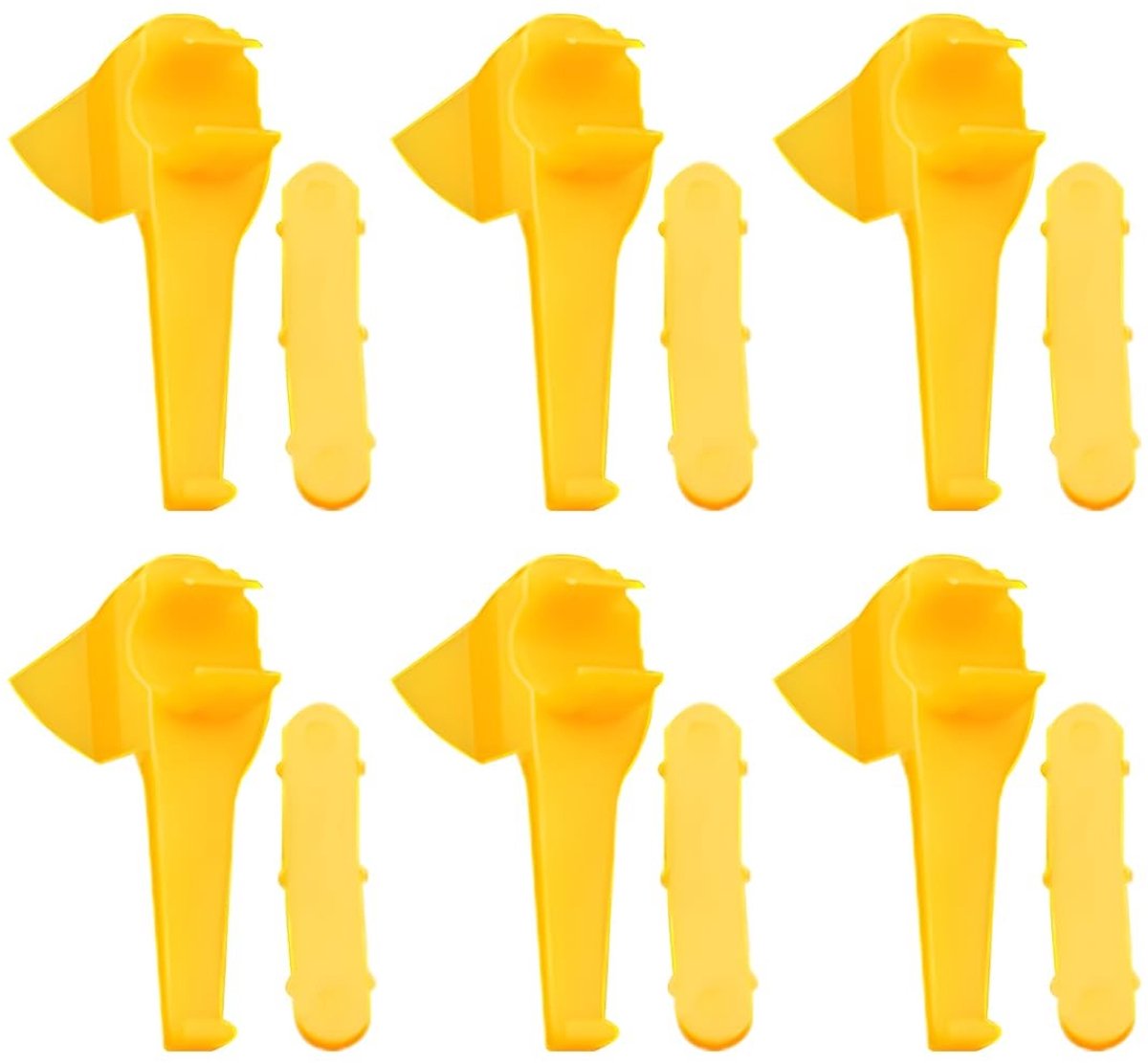 Dailygoods- Montage-inzetstukken 6 stuks - Velgenbescherming - Eendenkopinzetstuk - Demontage-inzetstuk - Nylon - Waterdicht/Slijtvast - Bandenaccessoires