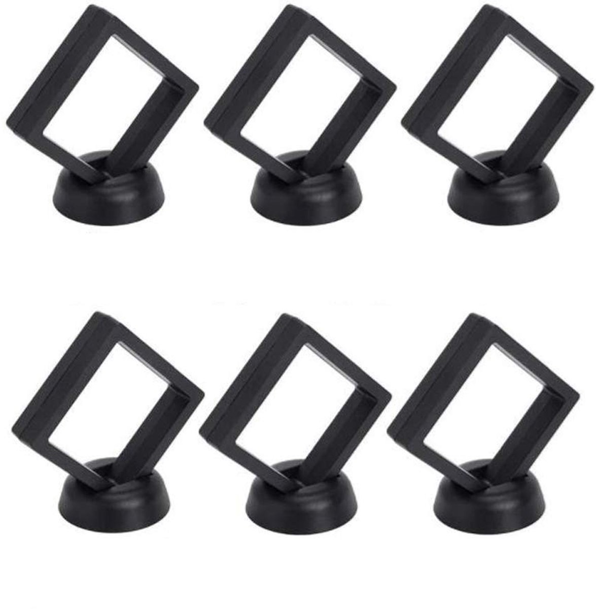 Store_8 - 3D Drijvende Frame Display Stands - Medaille Houder - Antieke Munten - Weergeven - Suspension Frame - Geschikt voor Verzamelingen - 9 x 9 cm