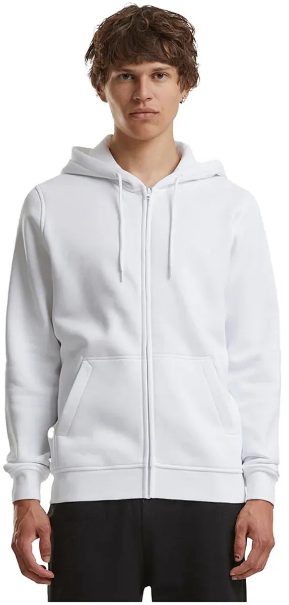 Build your Brand Heavy Zip Hoody BY012 Wit
