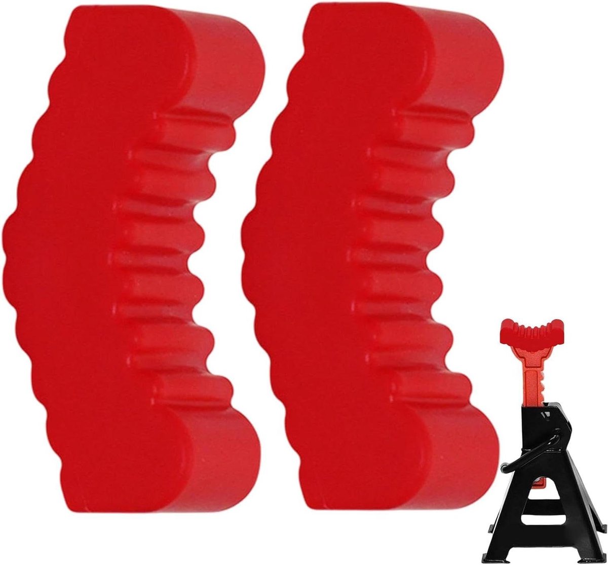 Pads voor , 2 stuks, rubberen bescherming, antislip, robuust, pads voor , voor gebruik in de werkplaats, bandenlichter, motoraanhanger, aanhanger en H