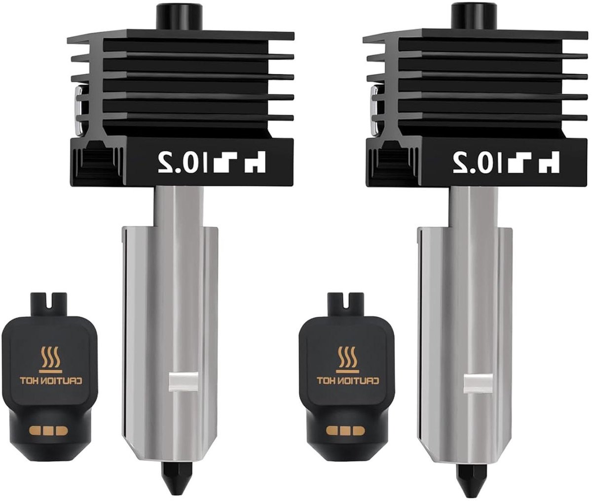 Hotend Set - Printkop Mondstuk - 3D Printen - Snelwissel Mechanisme - 02 mm - Zwart