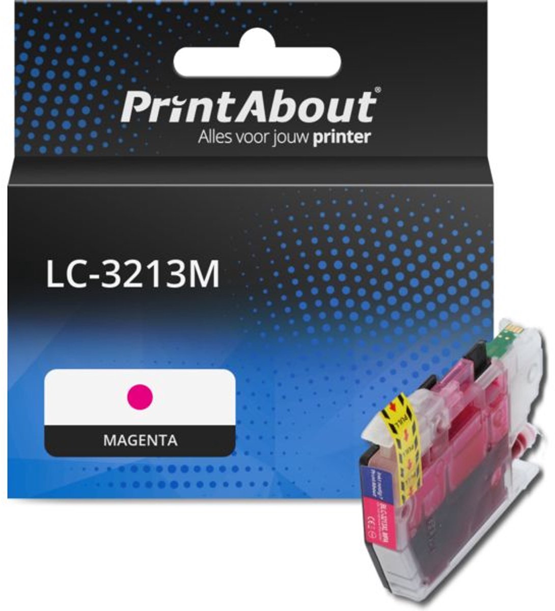 PrintAbout huismerk Inktcartridge LC-3213M Magenta Hoge capaciteit geschikt voor Brother