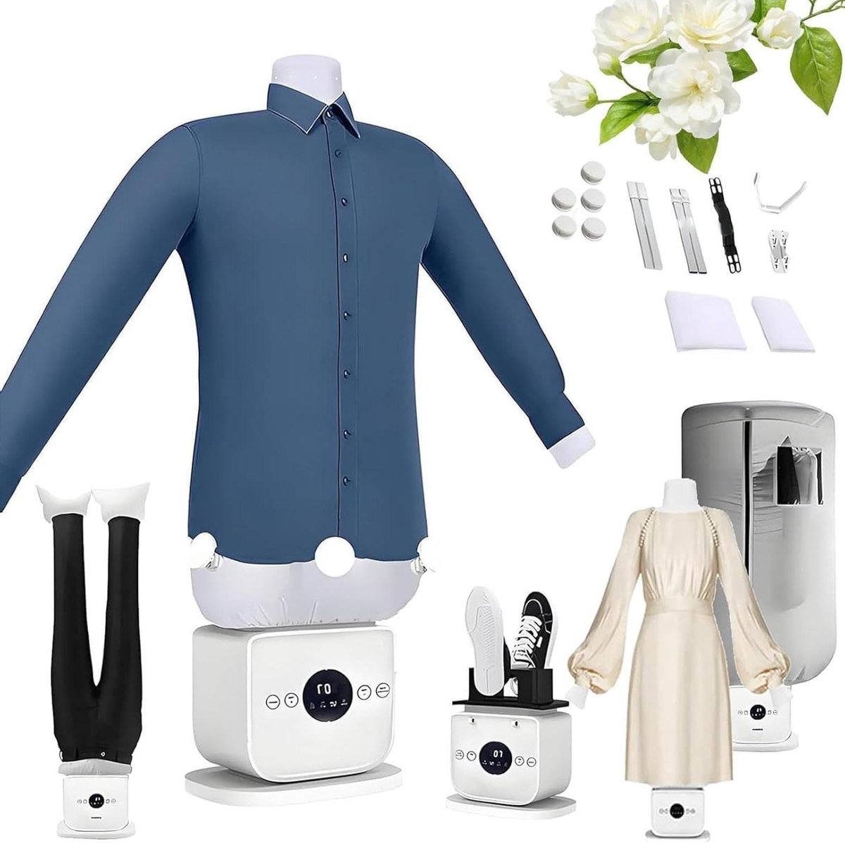 Automatische Strijkmachine - Stoomstrijkijzer Droger - Kleding Snel Strijken - 360° Hete Lucht - 8-10 Minuten - One Color