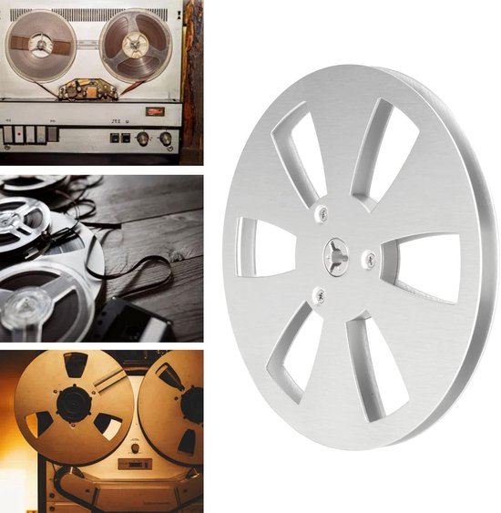 Lege 1/4 7 Inch Tape Reel van Aluminium Legering, 6-Gat Open Reel voor Geluidsopnames en Machines van Merkloos — afbeelding 5