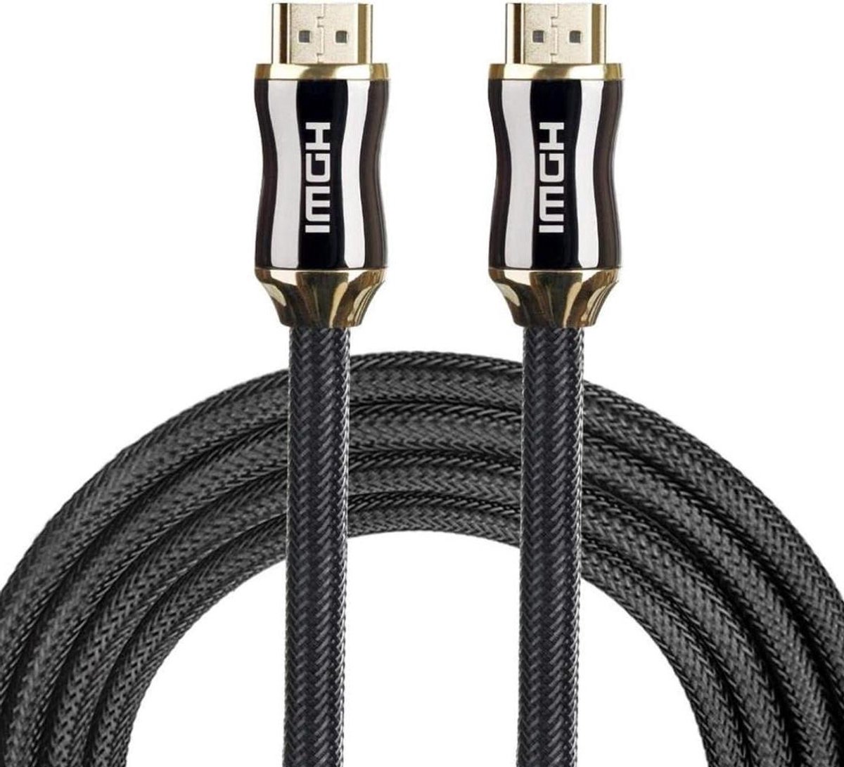 HDMI Kabel - Verloopkabel Beeld - Films Kijken - Metalen Behuizing - 5 Meter - Zwart