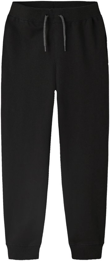 Zwarte joggingbroek met grijze veter en elastische boorden