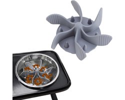 Slow Feeder Silicone Inzet voor Honden, Spiralen met Sterke Zuignap voor Langzaam Eten, Geschikt voor Kleine en Grote Honden, Verhoogde Voerbak