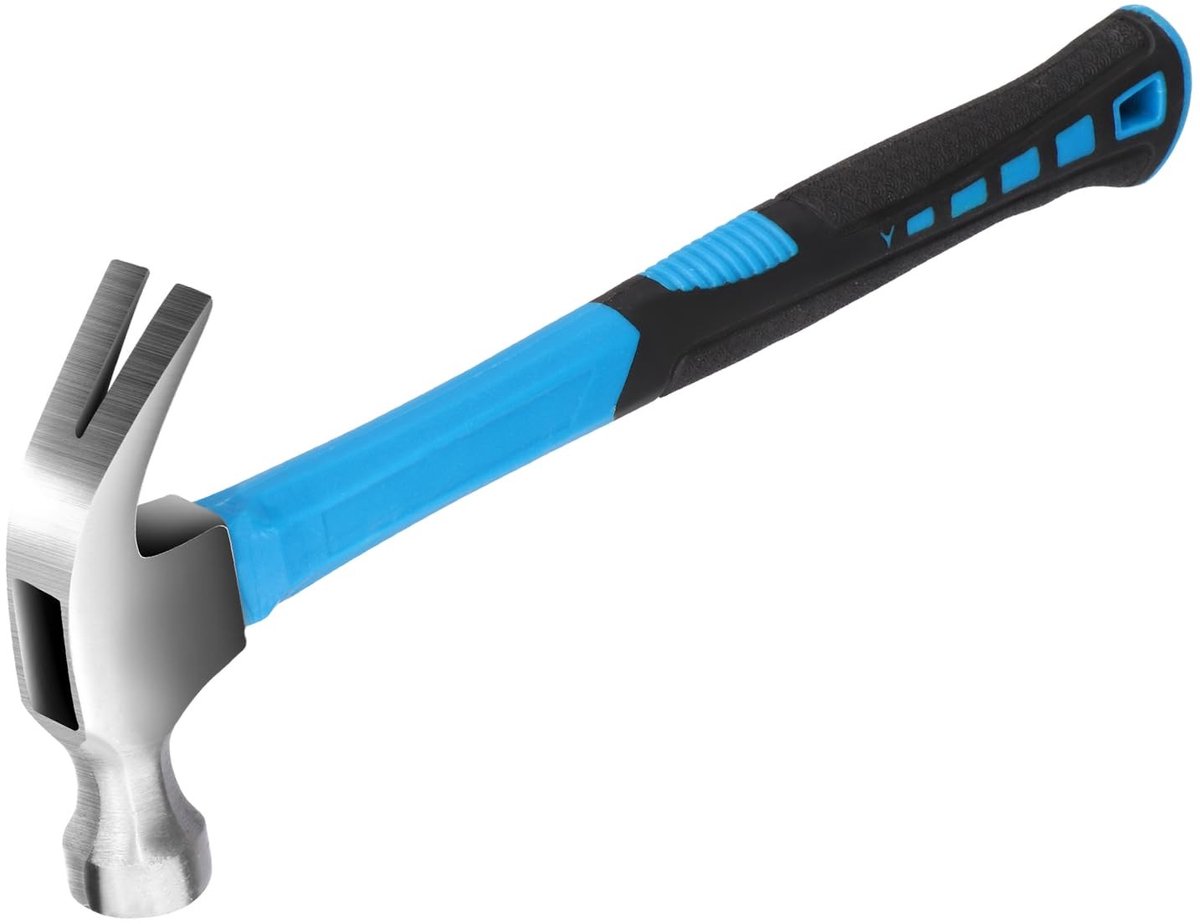 Store_9 - Klauw Hamer - Framing Hamer - Ergonomisch Handvat - Blauw - Elektriciens Hamer - Ideaal voor DIY en Klussen - Comfortabel in Gebruik