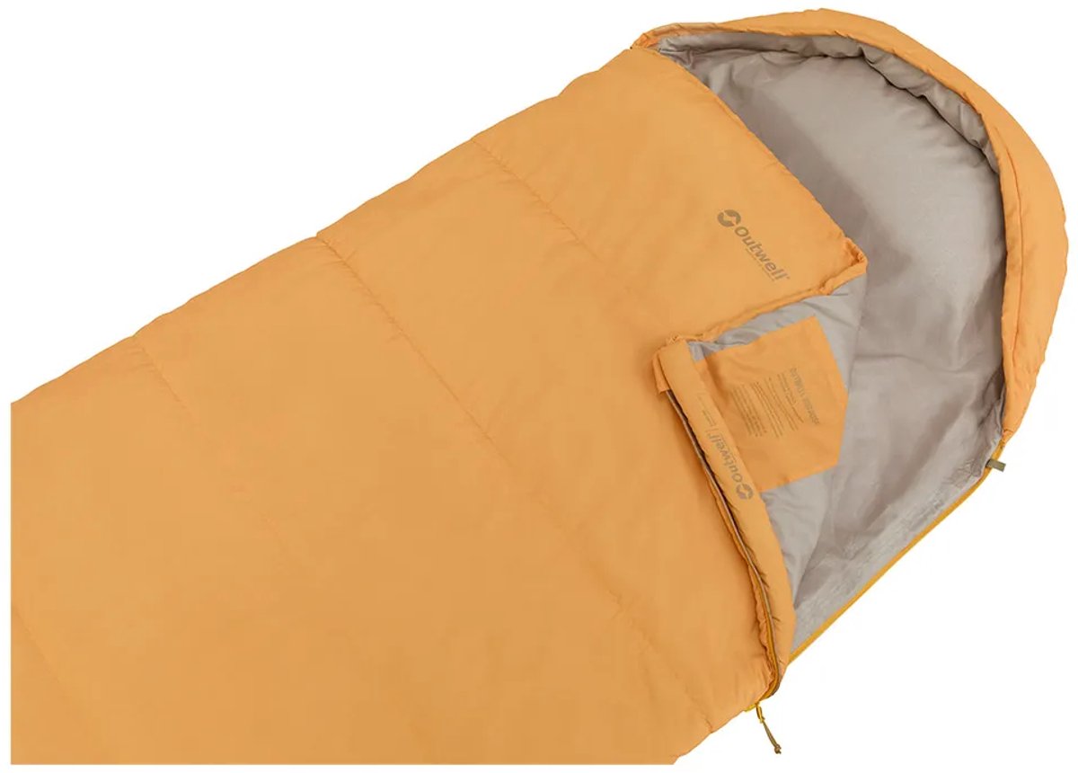 Outwell Campion Prime Yellow Slaapzak Dekenmodel +8C 215 x 80 cm Geel