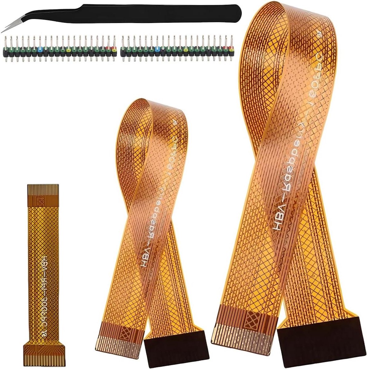 FFC Flex Kabel - Verlengsnoer Camera - Raspberry Pi Modificatie - Drie Verschillende Lengtes - 8cm 15cm 30cm - Grijs