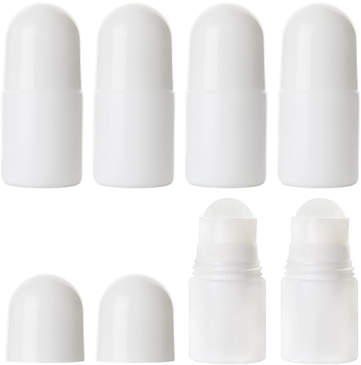 Dailygoods - Dailygoody - Refillable Roller Bottles - Essentiële Olie - Duurzaam en Herbruikbaar - 6x 30ml - Parfum - Handig voor Reizen - Transparant