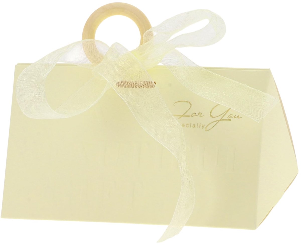 Dailygoods - Dailygoody - Geschenkdozen met Lint - Duurzaam en Robuust - Set van 20 - Abrikoos - Perfect voor Cadeaus - Ideaal voor Feestdagen