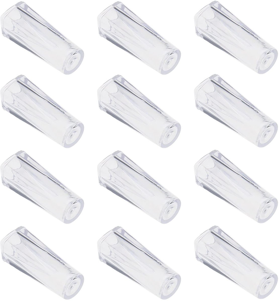 Dailygoods - Dailygoody - Trekkoord knoppen - Reparatie trekkoorden - 12 Stuks - Transparant - Jaloezieën en gordijnen - Ideaal voor binnenruimtes - 34mm