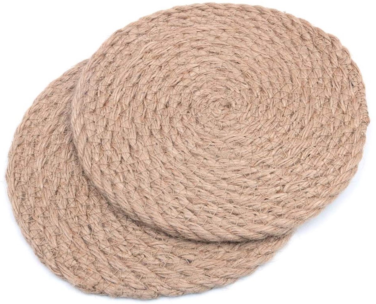 Dailygoods - Handgeweven Rotan Isolatie Pads van 17,8 cm
