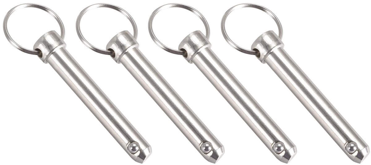 Dailygoods - Snel Ontgrendelingspinnen 10 mm x 60 mm voor Scheepsbouw