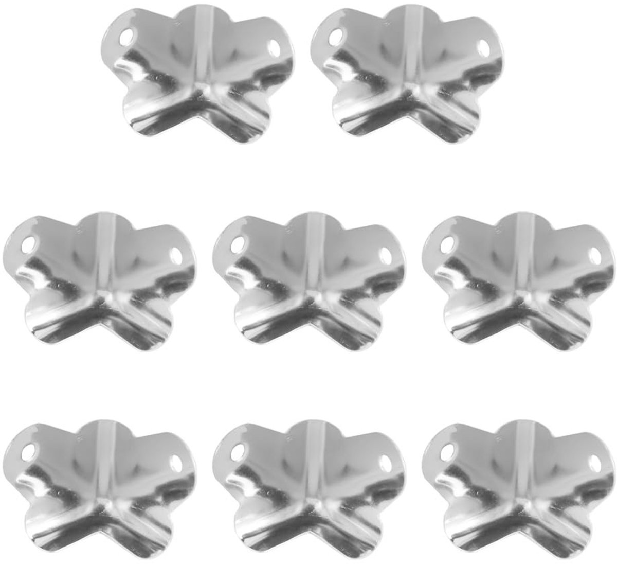 Dailygoods - Dailygoody - Hoekbescherming - Metalen hoekbeschermers - Robuuste constructie - Afgeronde hoeken - Geschikt voor luidsprekers - 8 stuks - Perfect voor...